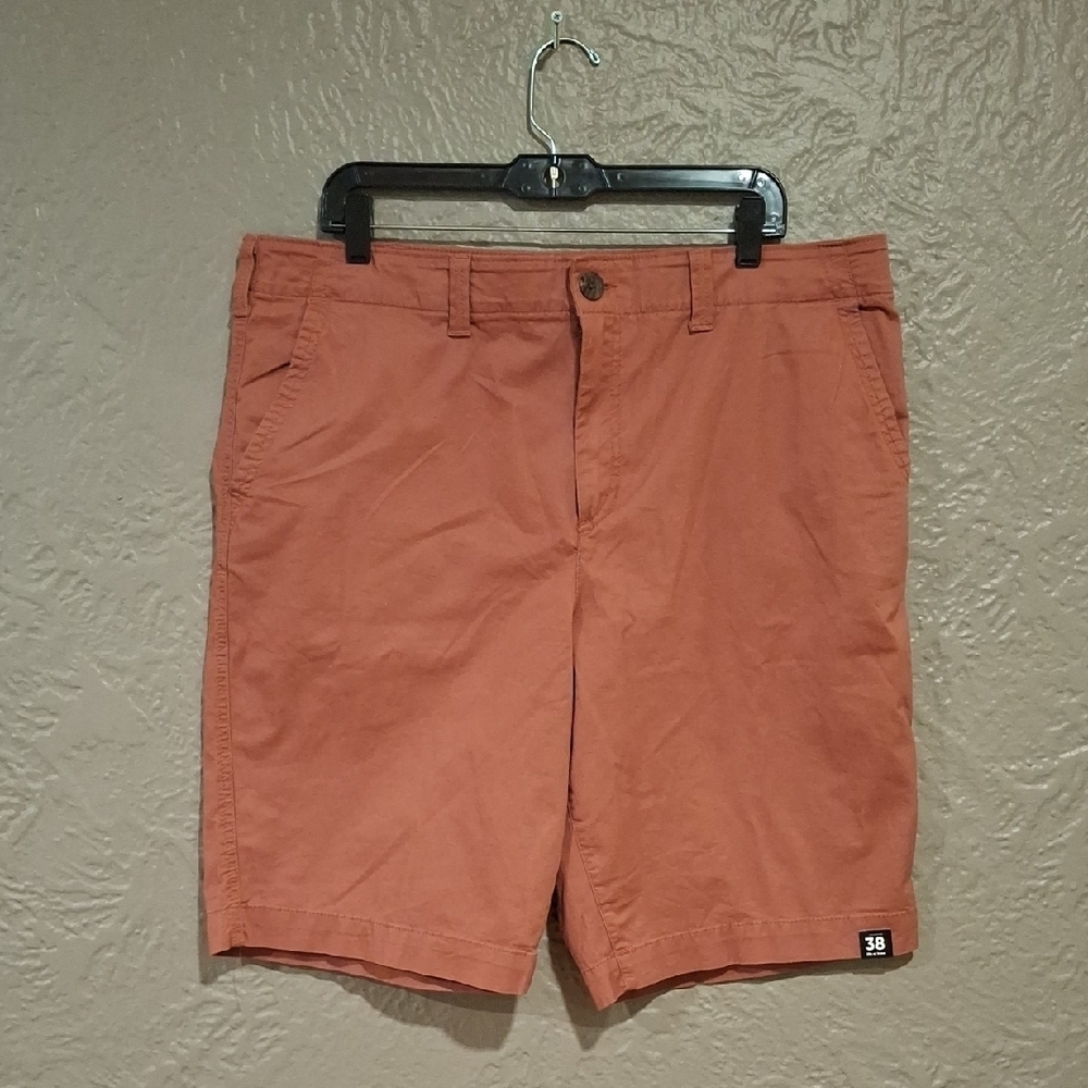 Urban Pipeline Orange Flat Front Shorts